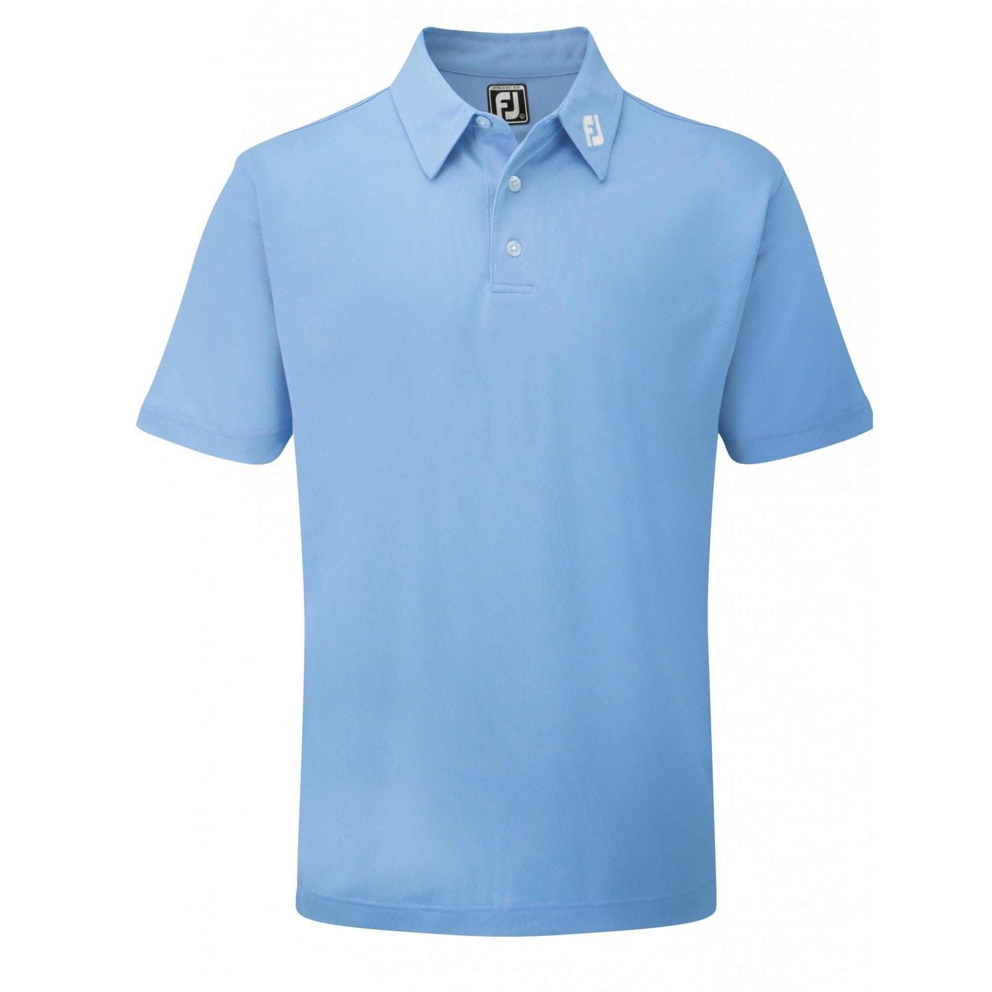 FOOTJOY Polo De Golf  piqué extensible   clair Bleu 1/5