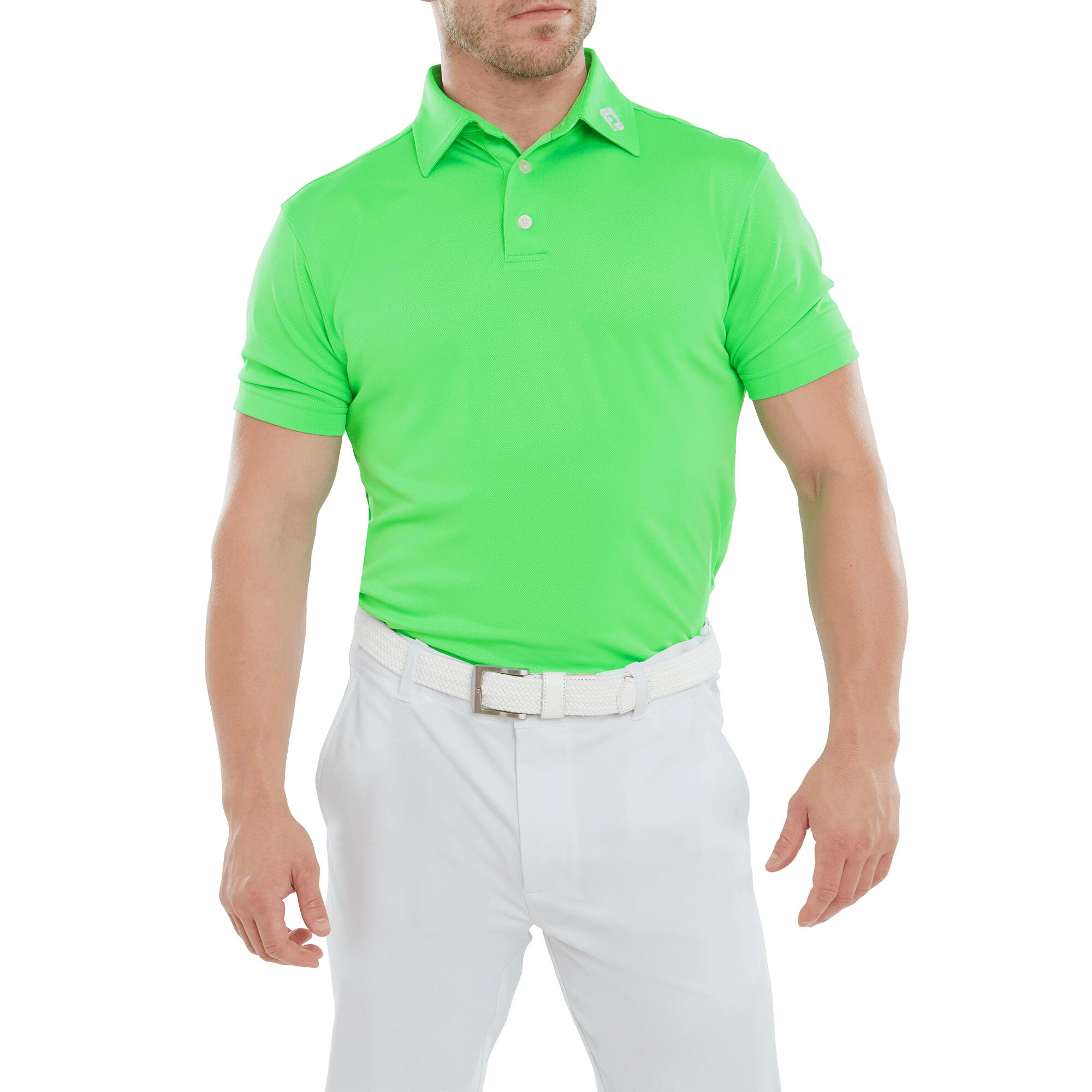 FOOTJOY Footjoy Stretch Pique Solid Polo Green
