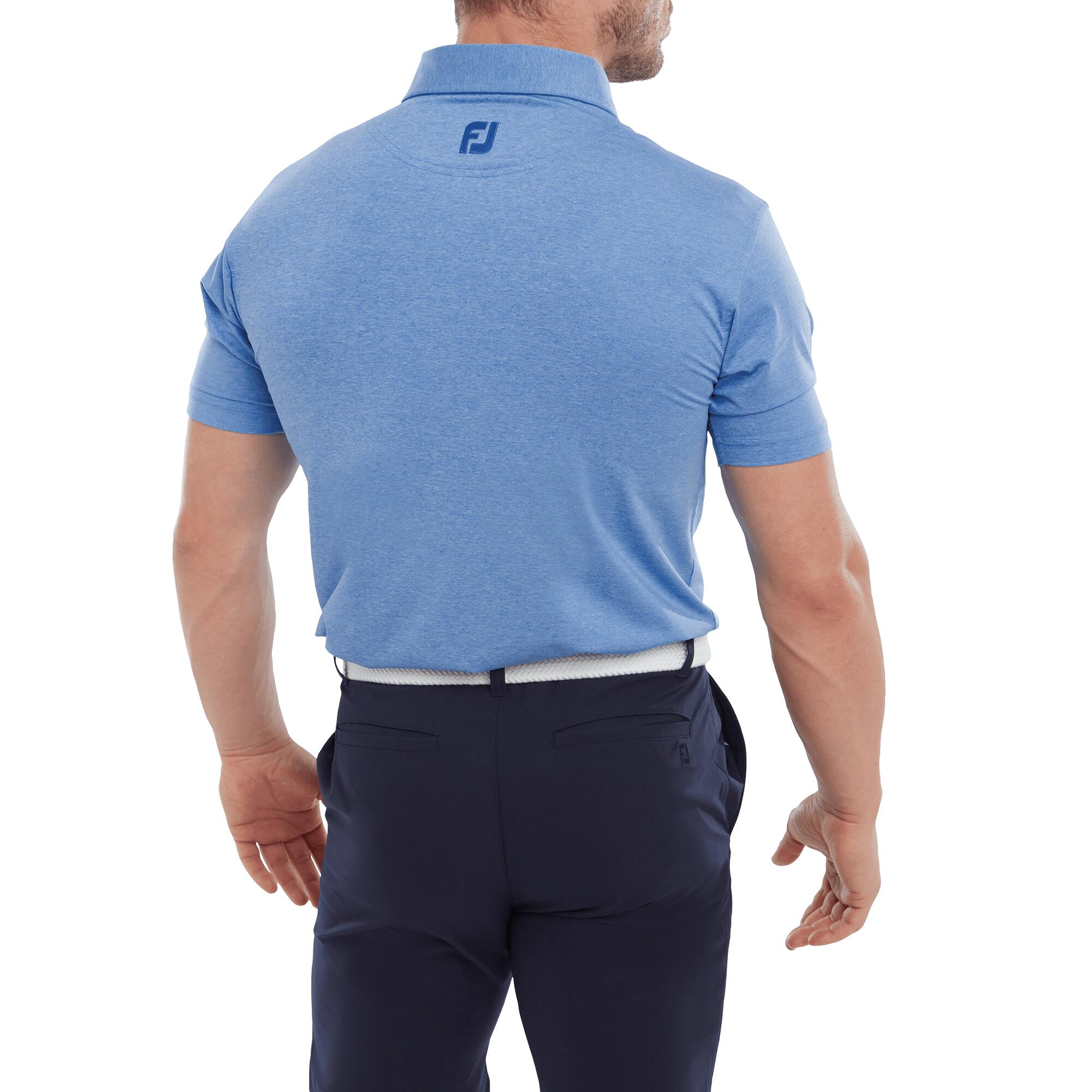 Footjoy Heather Self Collar Polo - Cobalt 2/4