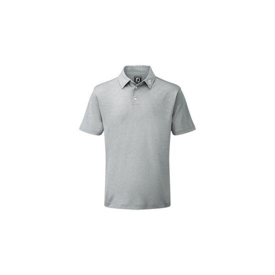 Polo da golf da uomo in piqué elasticizzato tinta unita Footjoy grigia