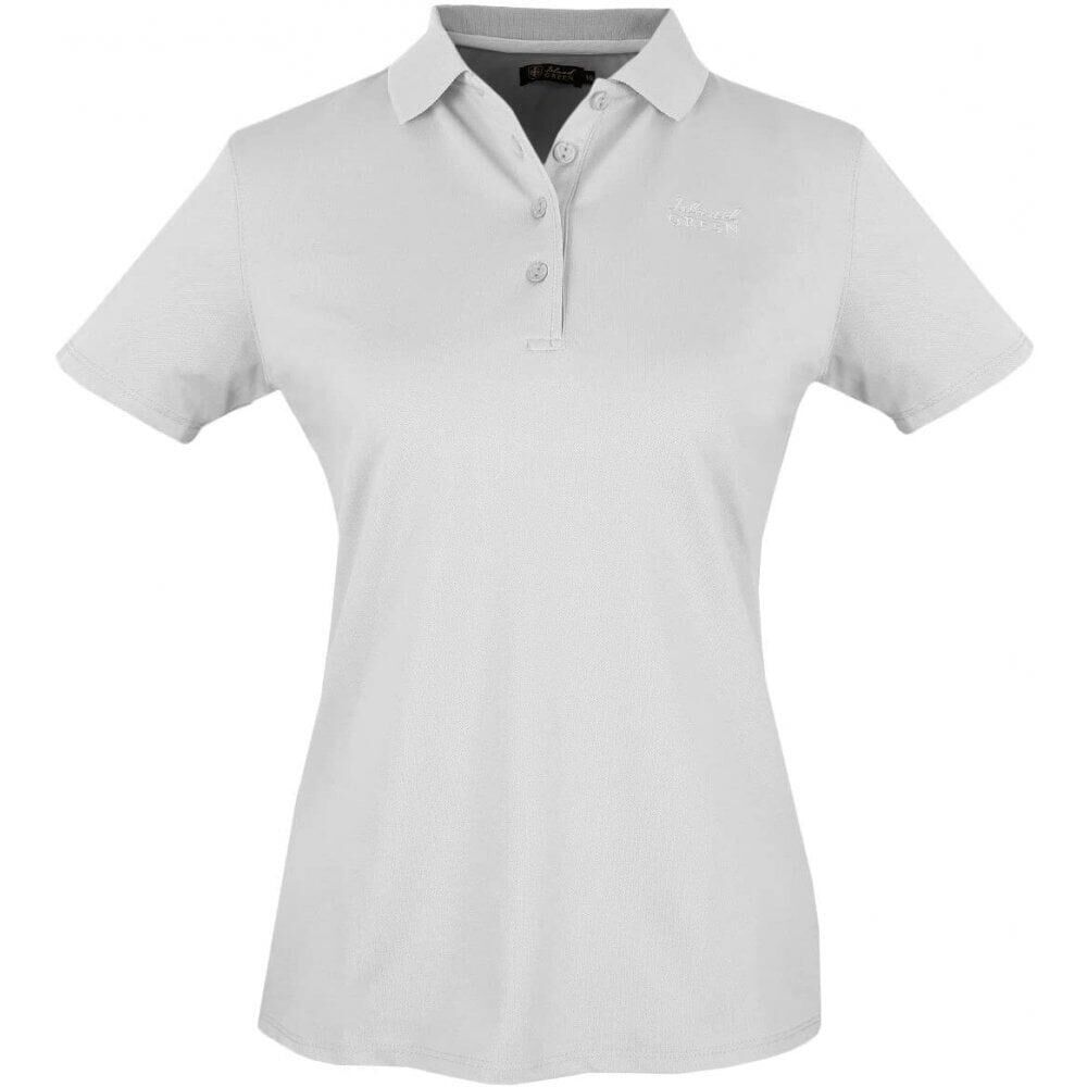 ISLAND GREEN Island Green Ladies polo shirt Silver Grey