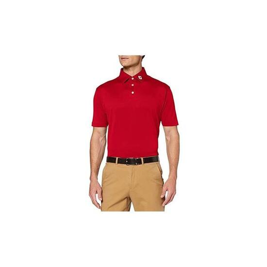 Polo da golf da uomo Footjoy Stretch Pique Solid rossa