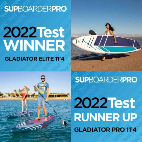 GLADIATOR Pro 11'4" 2022 SUP Board Stand Up Paddle opblaasbare surfplankpeddel