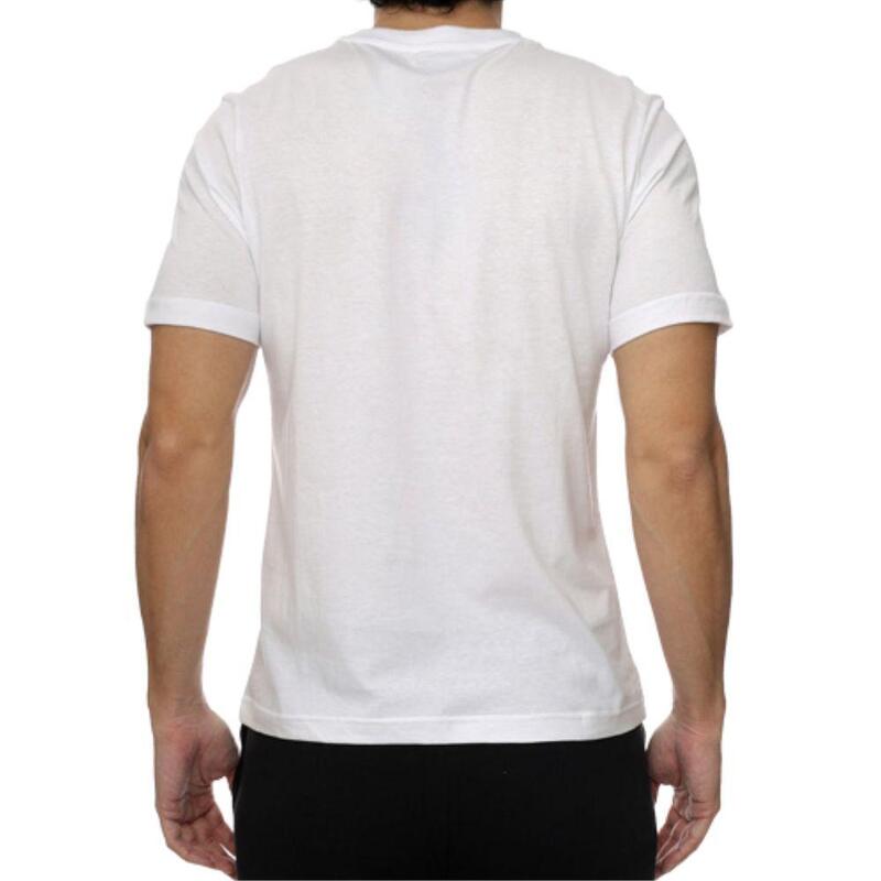 Camiseta de fitness de algodón para hombre Kappa Logo Emiro Blanco