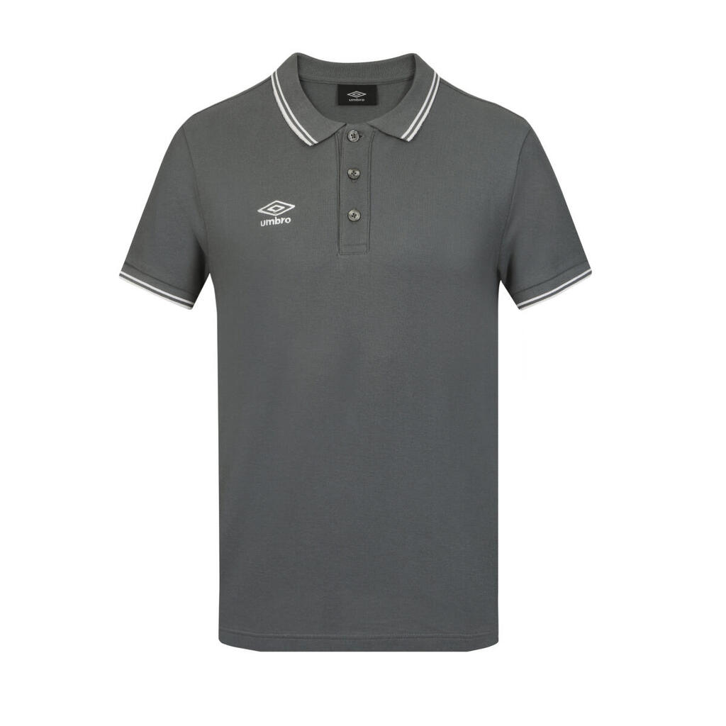 Umbro Grey Bas Net Polo Shirt