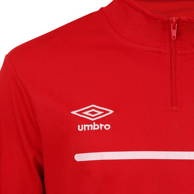 Felpa con Zip Rossa da Ragazzo Umbro 724910