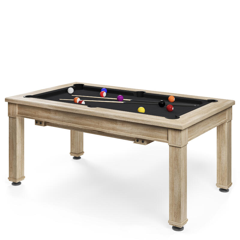 Bison Billard- und Esstisch Dolce Vita Eiche, Black, 5 ft = 184x106 cm