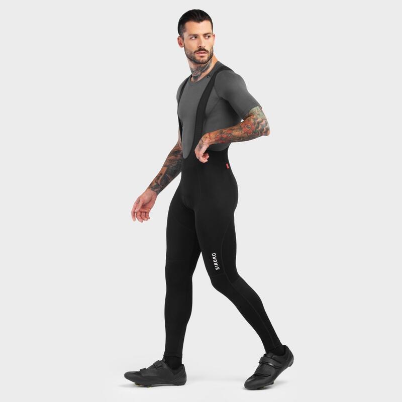 Culote largo ciclismo hombre Black Sea SIROKO Negro