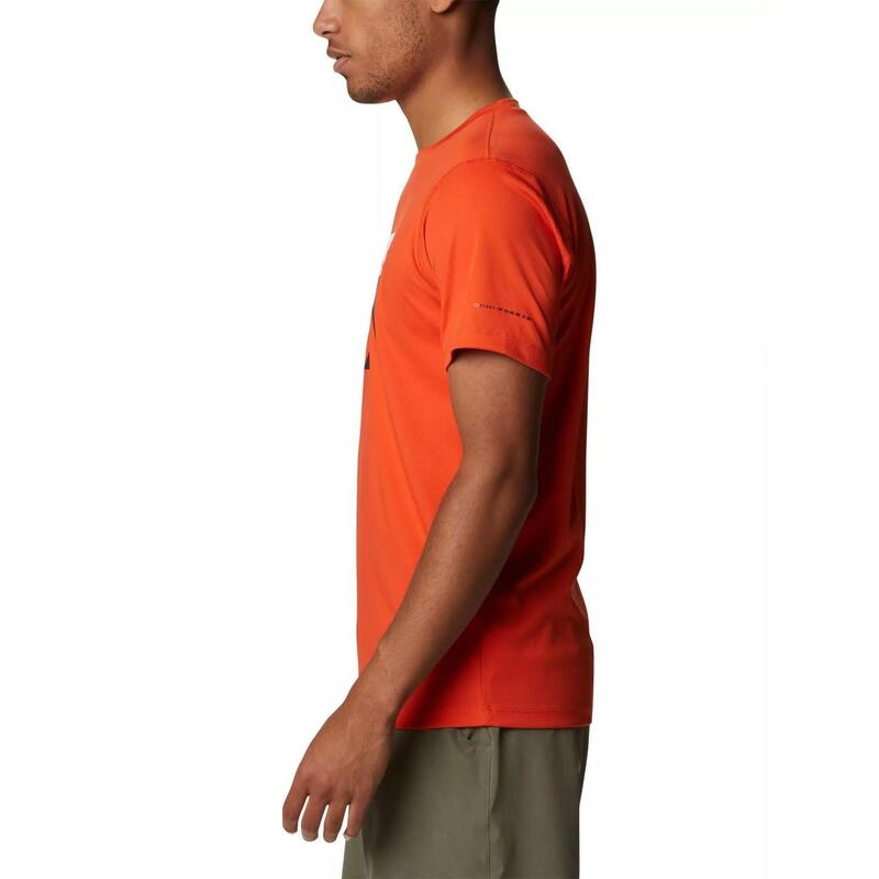 Kurzarm-Sportshirt Zero Rules Short Sleeve Graphic Shirt Herren - orange
