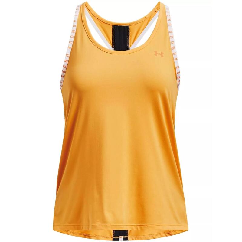 Tricou pentru sport, cu maneci scurte Ua Knockout Tank - portocaliu femei