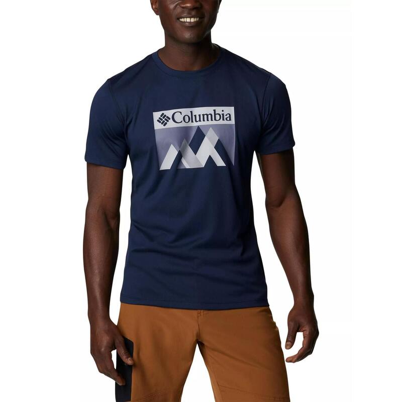 Kurzarm-Sportshirt Zero Rules Short Sleeve Graphic Shirt Herren - blau