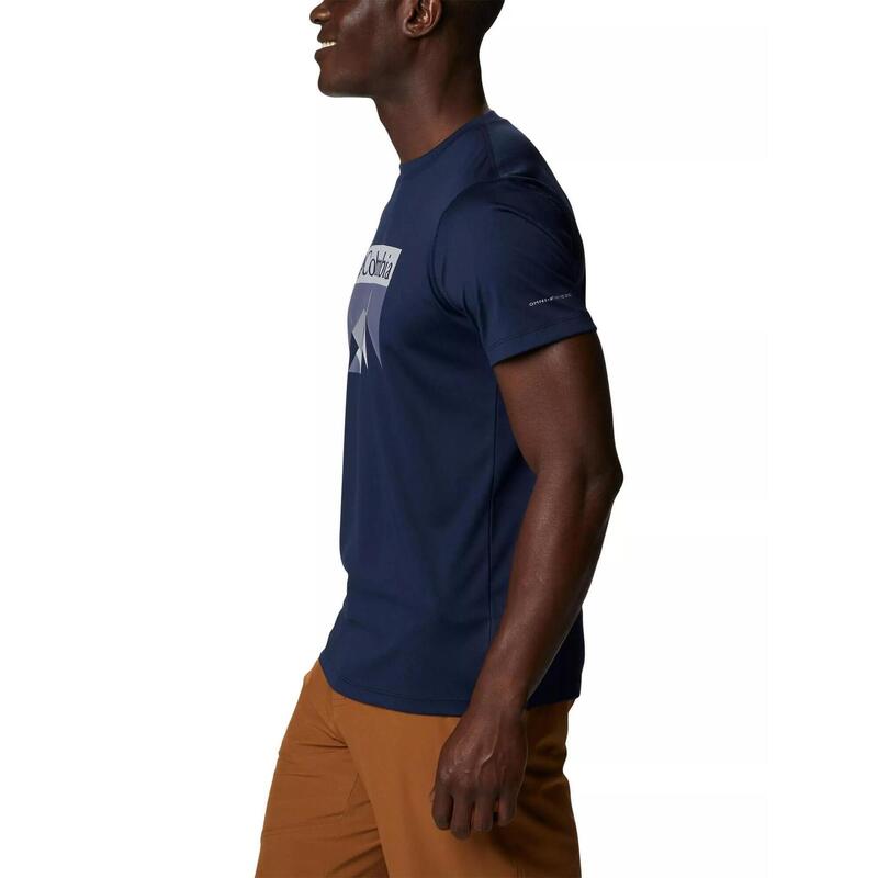 Kurzarm-Sportshirt Zero Rules Short Sleeve Graphic Shirt Herren - blau