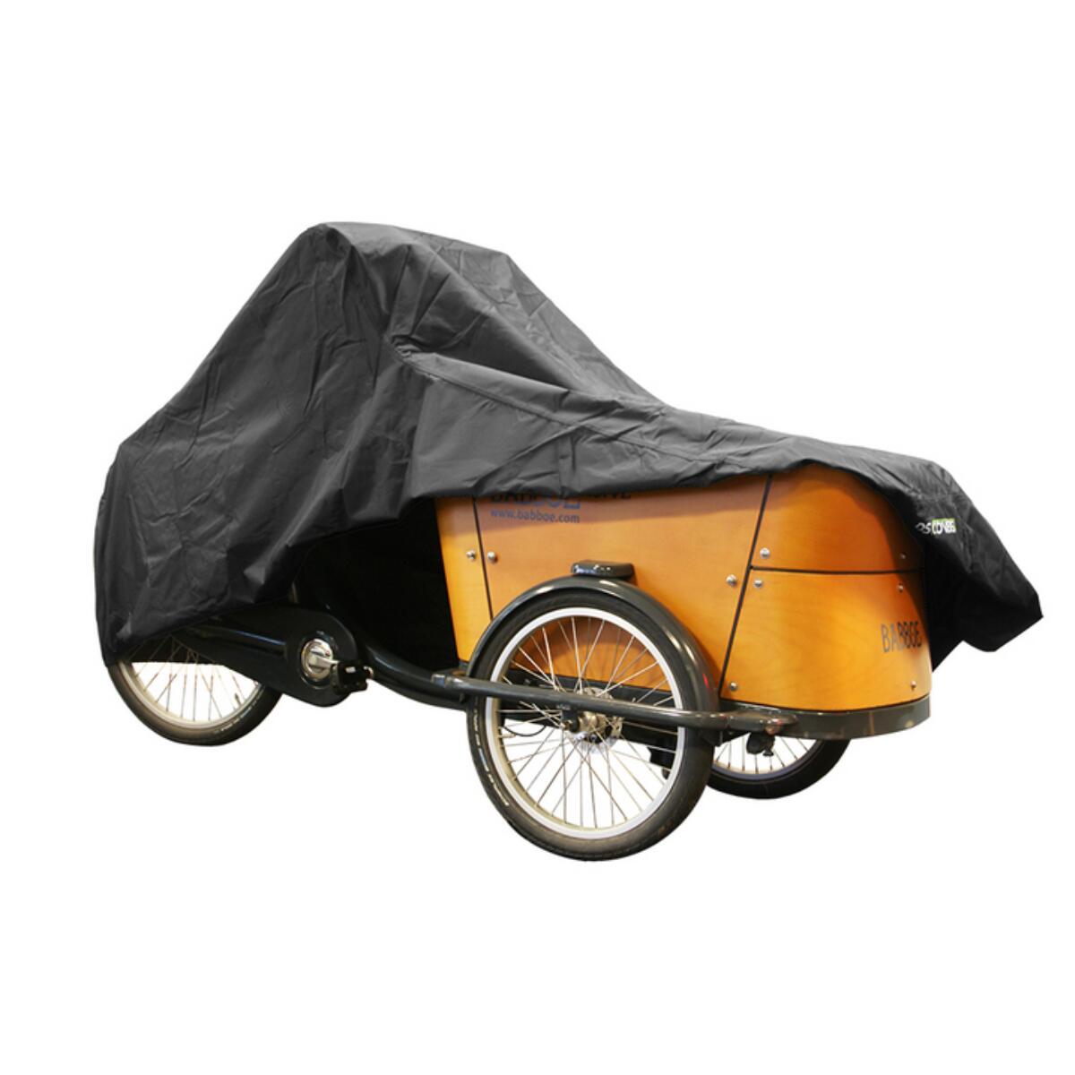 Ds cobre capa de bicicleta de carga 3 rodas cinza