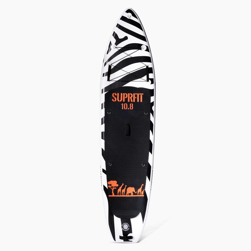 Ensemble de planche SUP gonflable - Touring Stand Up Paddle 10'8 Safari Zèbre