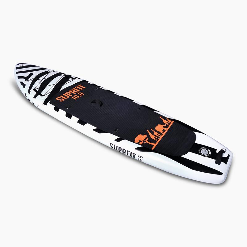 Opblaasbare SUPboard set Touring Stand Up Paddle 10'8 Safari Zebra SUPRFIT Decathlon.nl