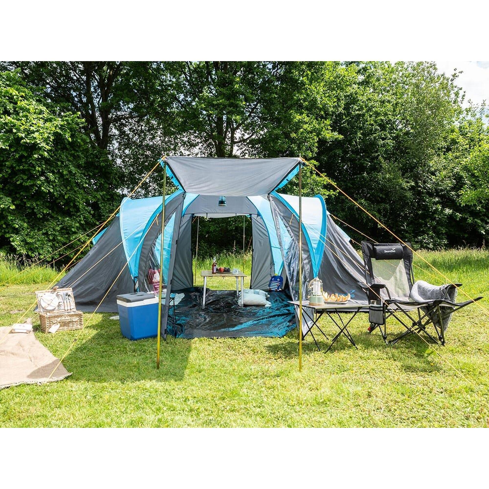 Seconde vie - Tente dôme camping Skandika Hammerfest 6 Plus - Cabines sombres 3/7