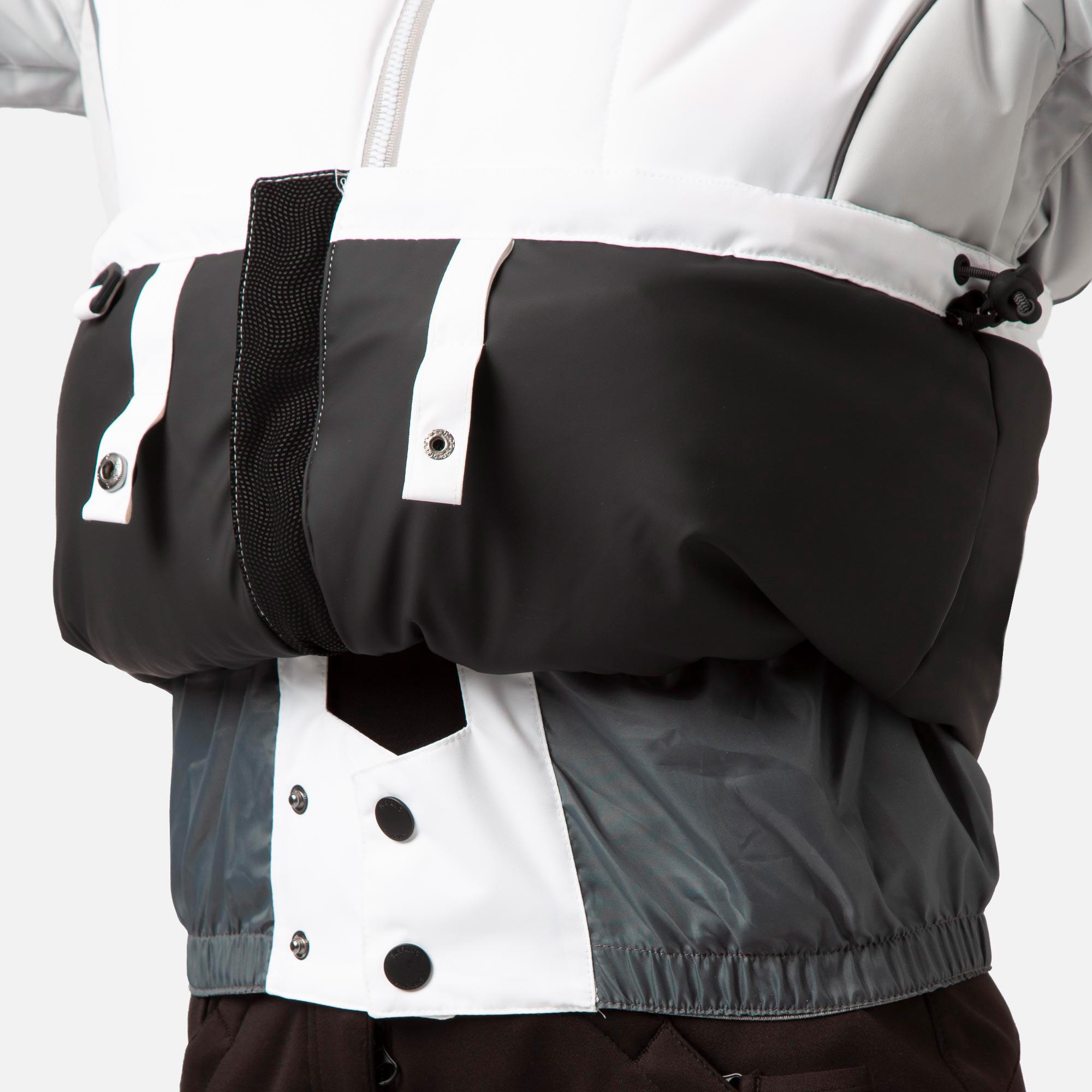 Kurtka Narciarska Damska SURFANIC Luna – Biała – Snowboardowa STX 10.000 5/7