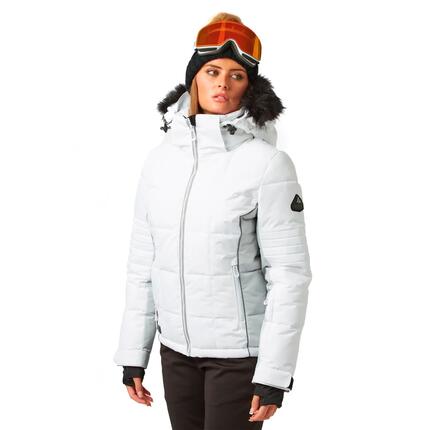 Kurtka Narciarska Damska SURFANIC Luna – Biała – Snowboardowa STX 10.000