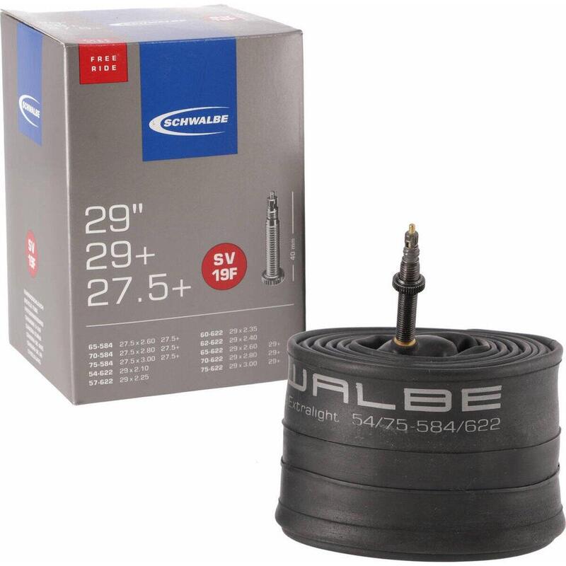 Chambre à Air Schwalbe SV 19F Freeride - Noir - 54/75-622/40 Mm - Parfaite Pour VTT Et Vélo De Descente