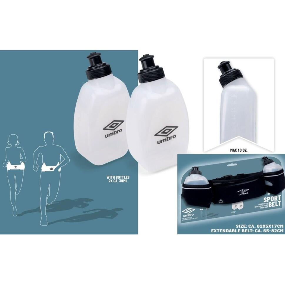 Pas do biegania z bidonami Umbro 2x300 ml