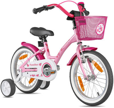 Kinderfiets 16 inch vanaf 4 -6 jaar fiets met terugtraprem en zijwieltjes