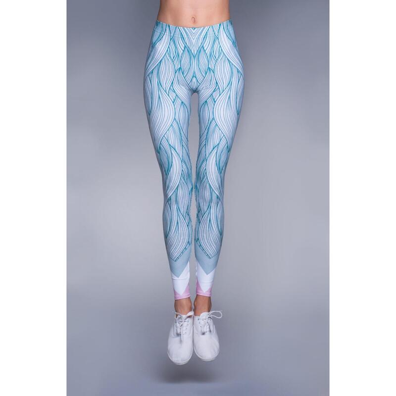 Legginsy sportowe damskie DEEP TRIP Spirulina