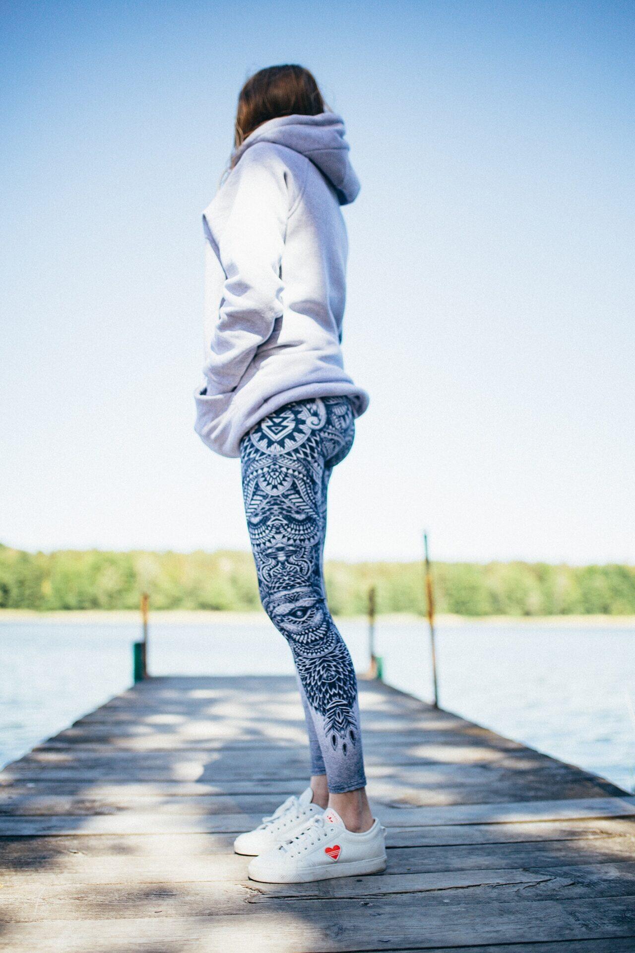 Legginsy sportowe damskie DEEP TRIP Totem 5/6