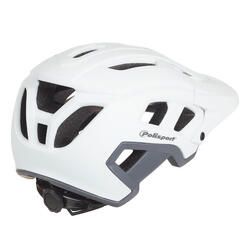 Fietshelm Mountain Pro M 55-58 cm - wit / grijs