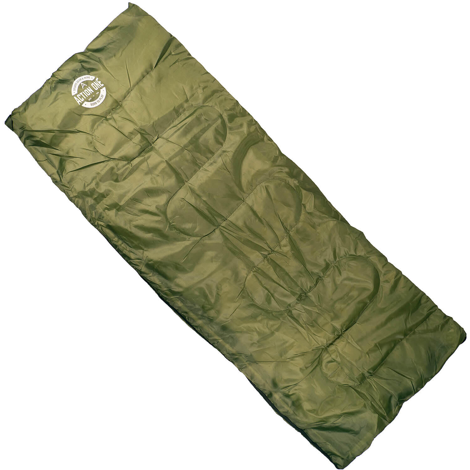 Sac de dormit rectangular, 190 x 75 cm, Army