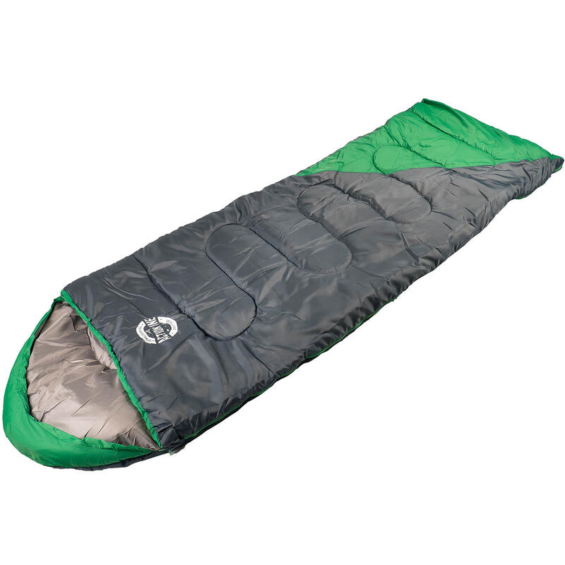 Sac de dormit impermeabil, (190+30) x 75 cm, Verde-Gri