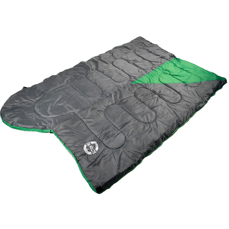 Sac de dormit impermeabil, (190+30) x 75 cm, Verde-Gri