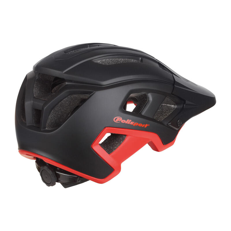 Capacete BTT Mountain Pro Preto/Vermelho