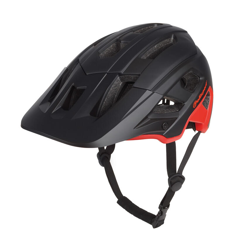 Capacete BTT Mountain Pro Preto/Vermelho