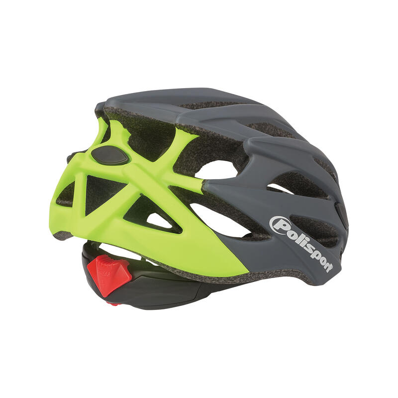 Fietshelm Twig L 58-61 cm - donkergrijs / fluor geel