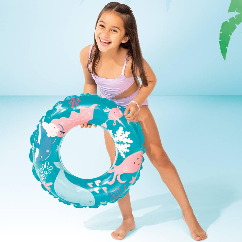 Bóia Cadeira De Natação Infantil Assento De Natação Para Bebê Light Blue 2/2