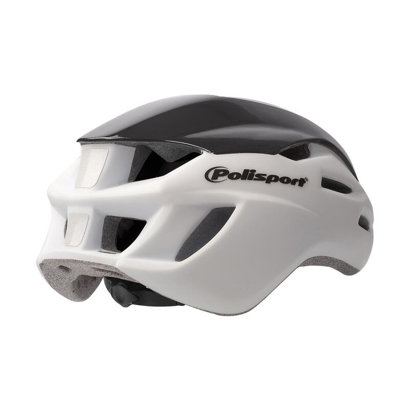 Casque de vélo Aero-R Large 58-61 cm - blanc mat / noir brillant / jaune fluor