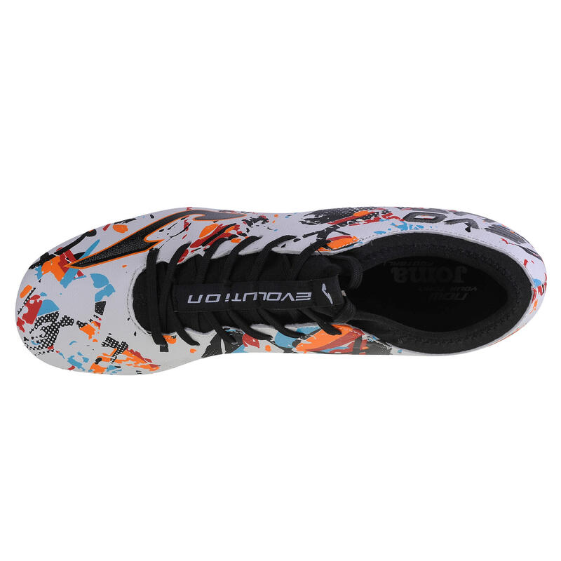 Ghete fotbal Joma EVOLUTION, iarba artificiala, Negru/Portocaliu, 43