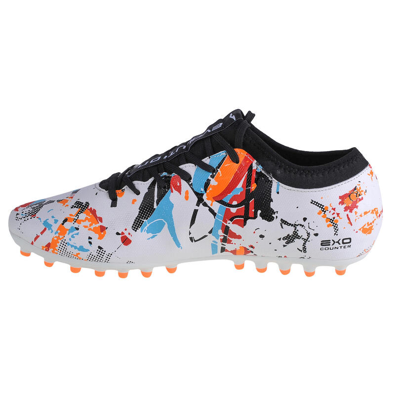 Ghete fotbal Joma EVOLUTION, iarba artificiala, Negru/Portocaliu, 43