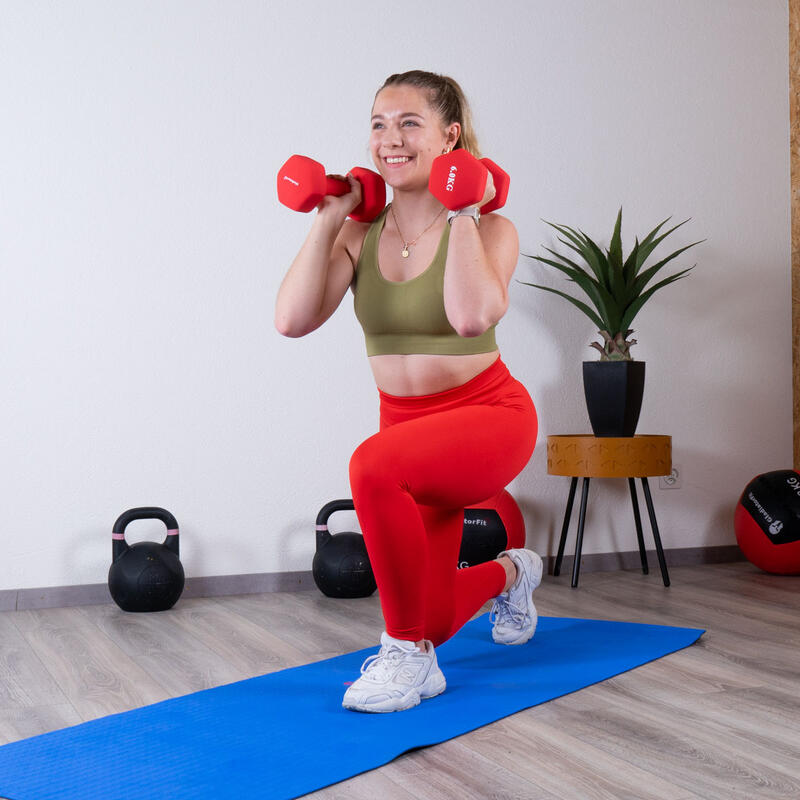 Lot d'haltères 2 en 1, Haltères Musculation avec bielle, de poids