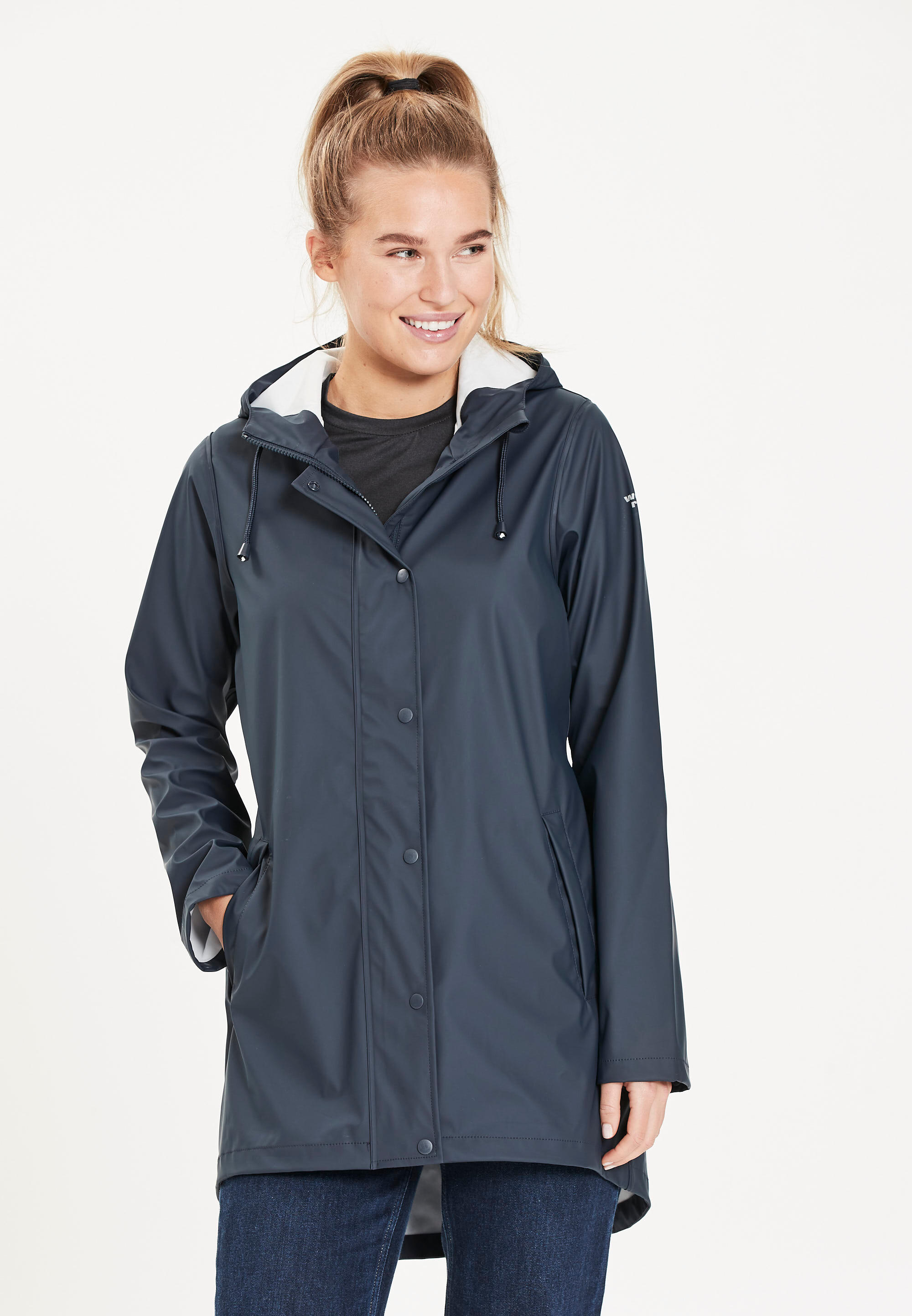 Outdoormantel Petra W Freizeit Damen Navy Wasserdicht Atmungsaktiv