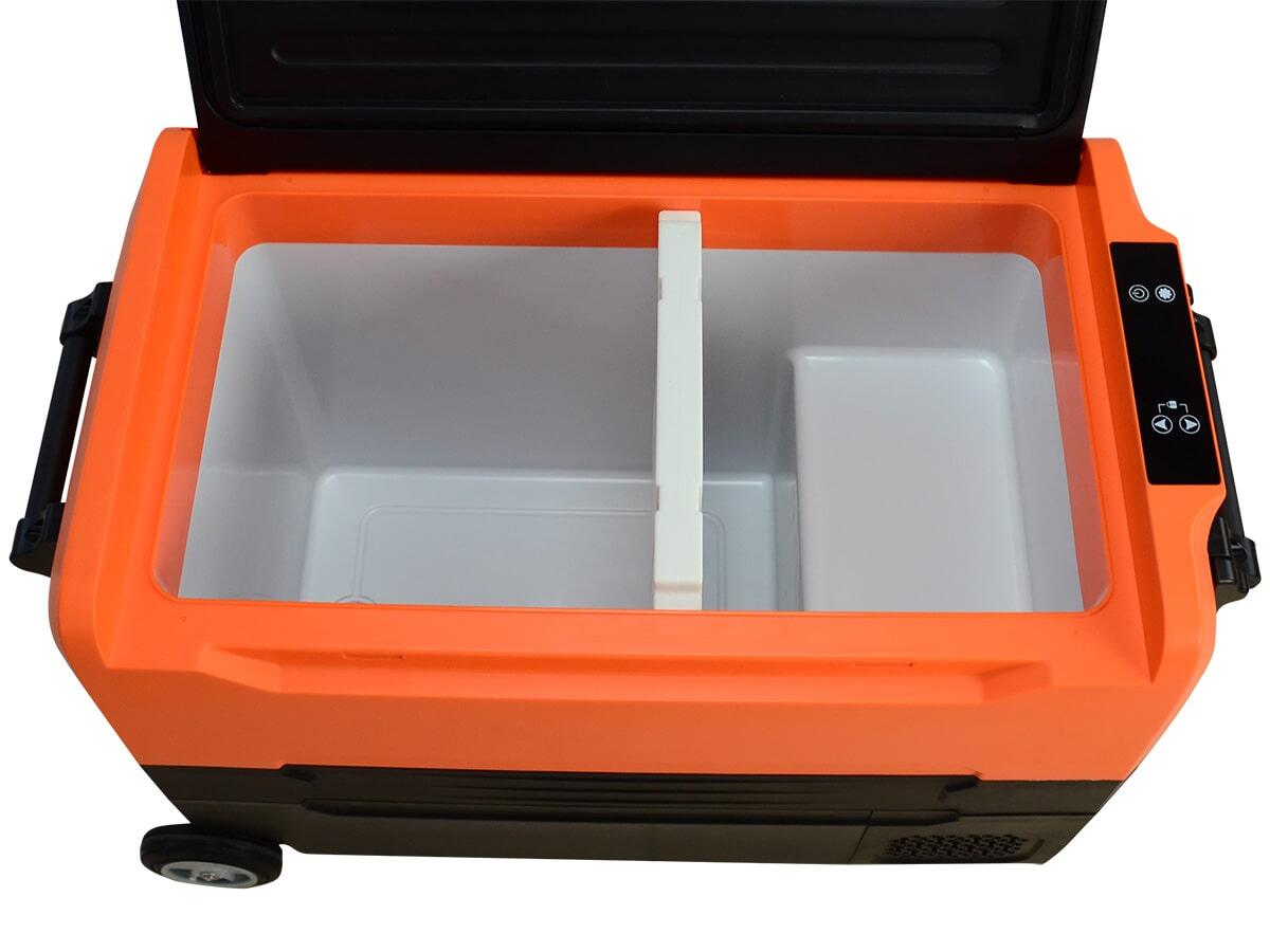 Nevera Portatil Eléctrica de Coche  +10° a -20°C con Compresor 2 Zonas, 12V 3/7