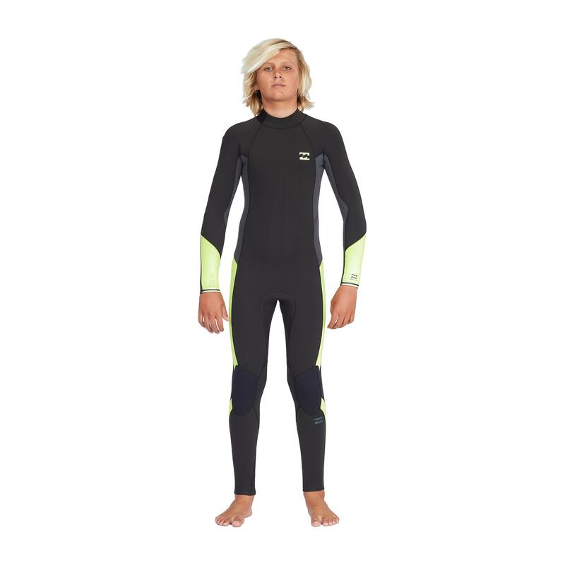 Combinezon Surf adulți 4/3 mm Absolute Negru