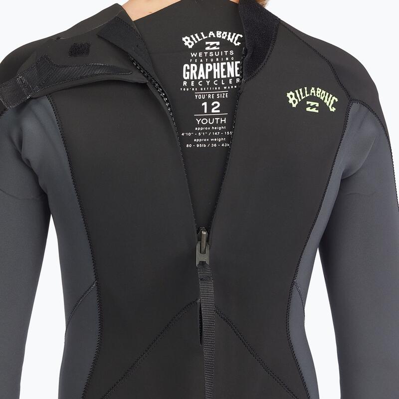 Combinezon Surf adulți 4/3 mm Absolute Negru