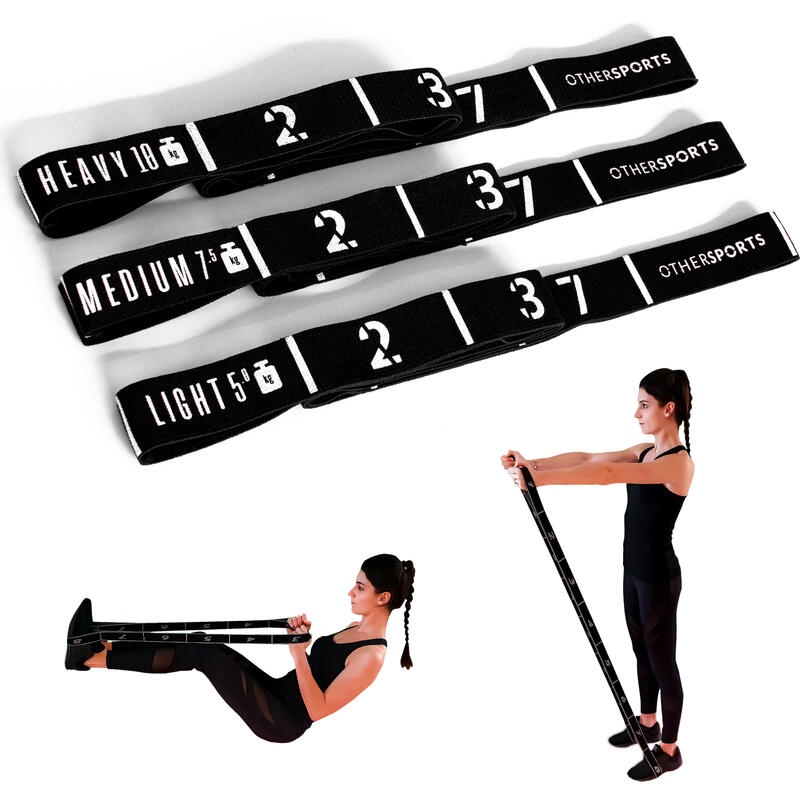 Fitnessband Schlaufenband Bundle mit acht nummerierten Schlaufen