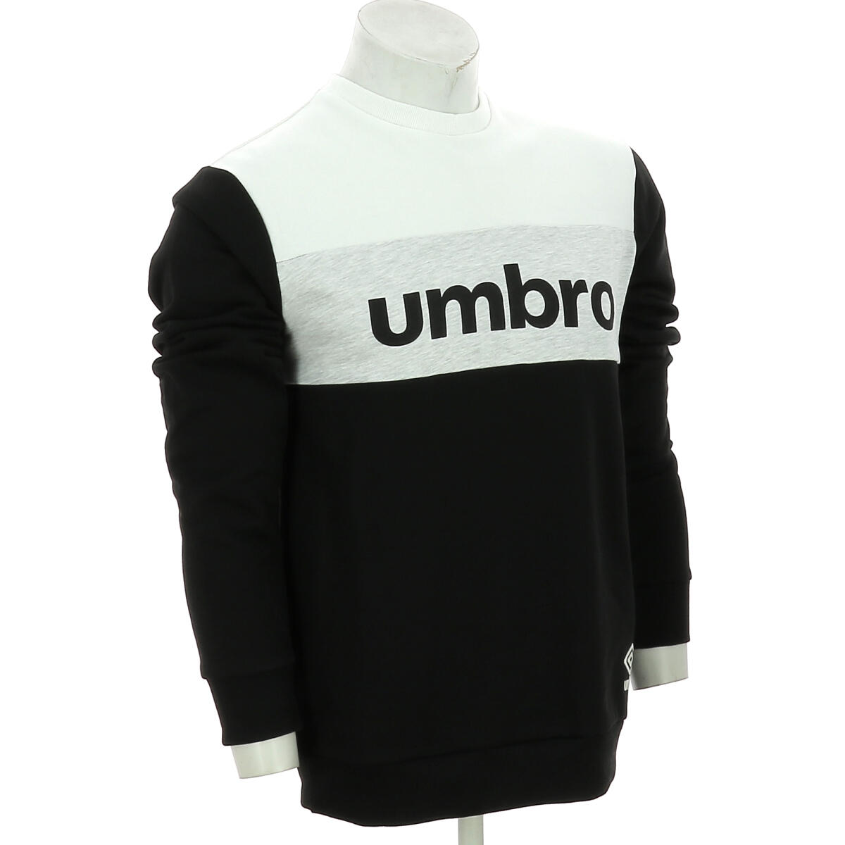 Umbro - Pull A Col Rond Authentic Big Logo Homme - Sweat-shirt - Noir - 38 S - Decathlon
