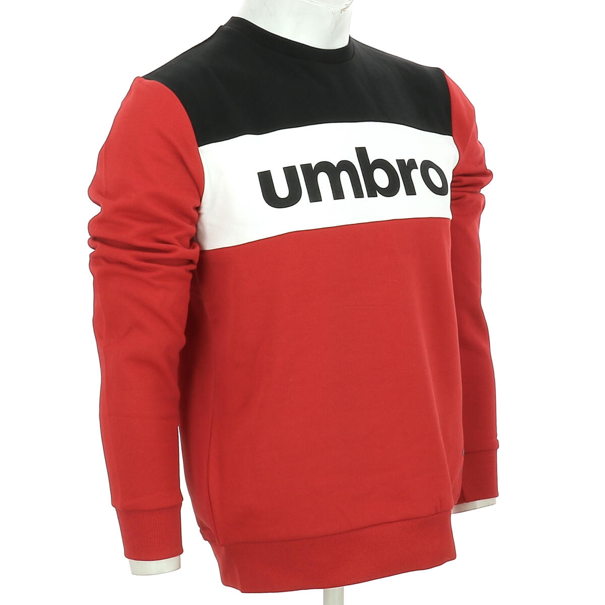 Umbro - Pull A Col Rond Authentic Big Logo Homme - Sweat-shirt - Rouge - 40 M - Decathlon