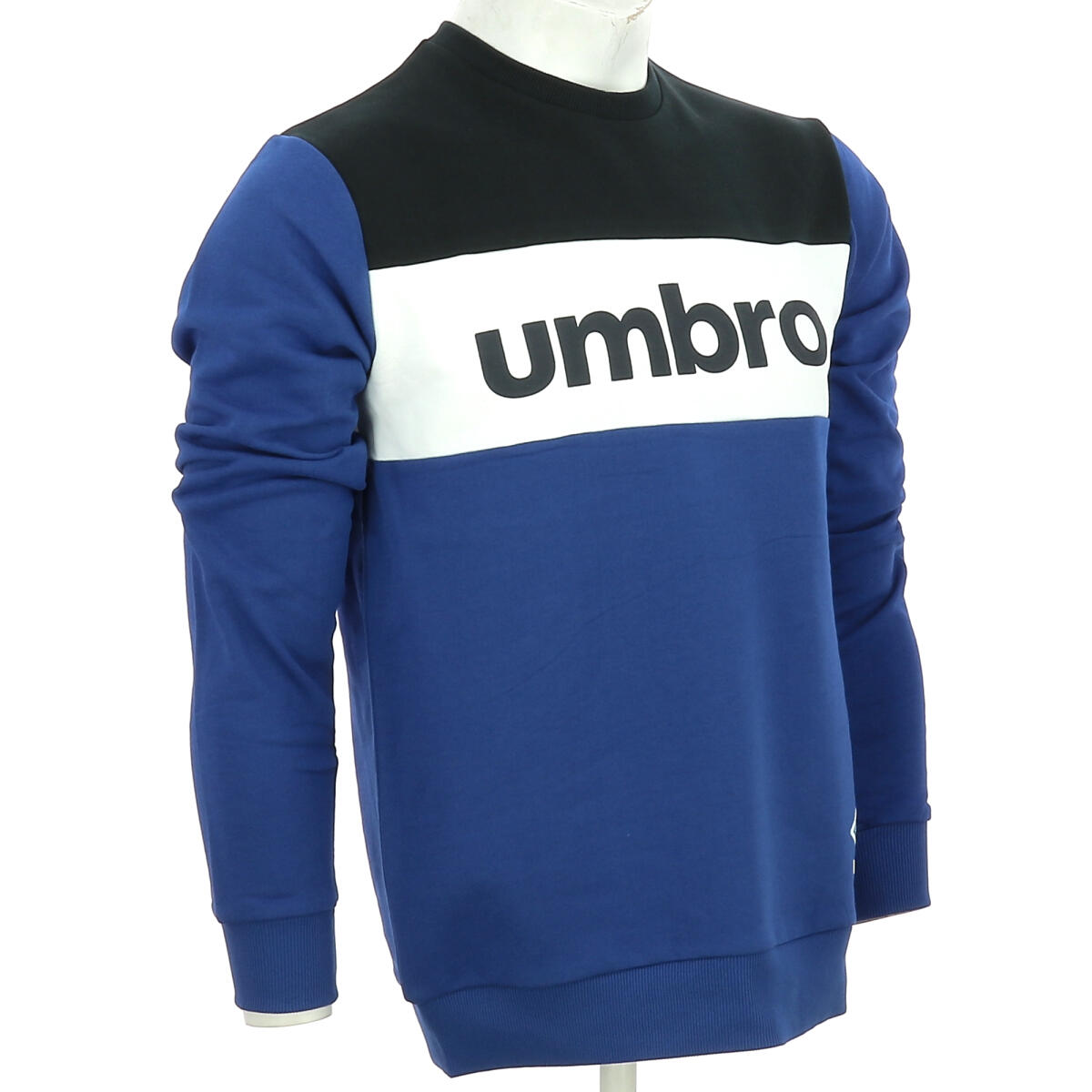 Umbro - Pull A Col Rond Authentic Big Logo Homme - Sweat-shirt - Bleu - 42 M/l - Decathlon