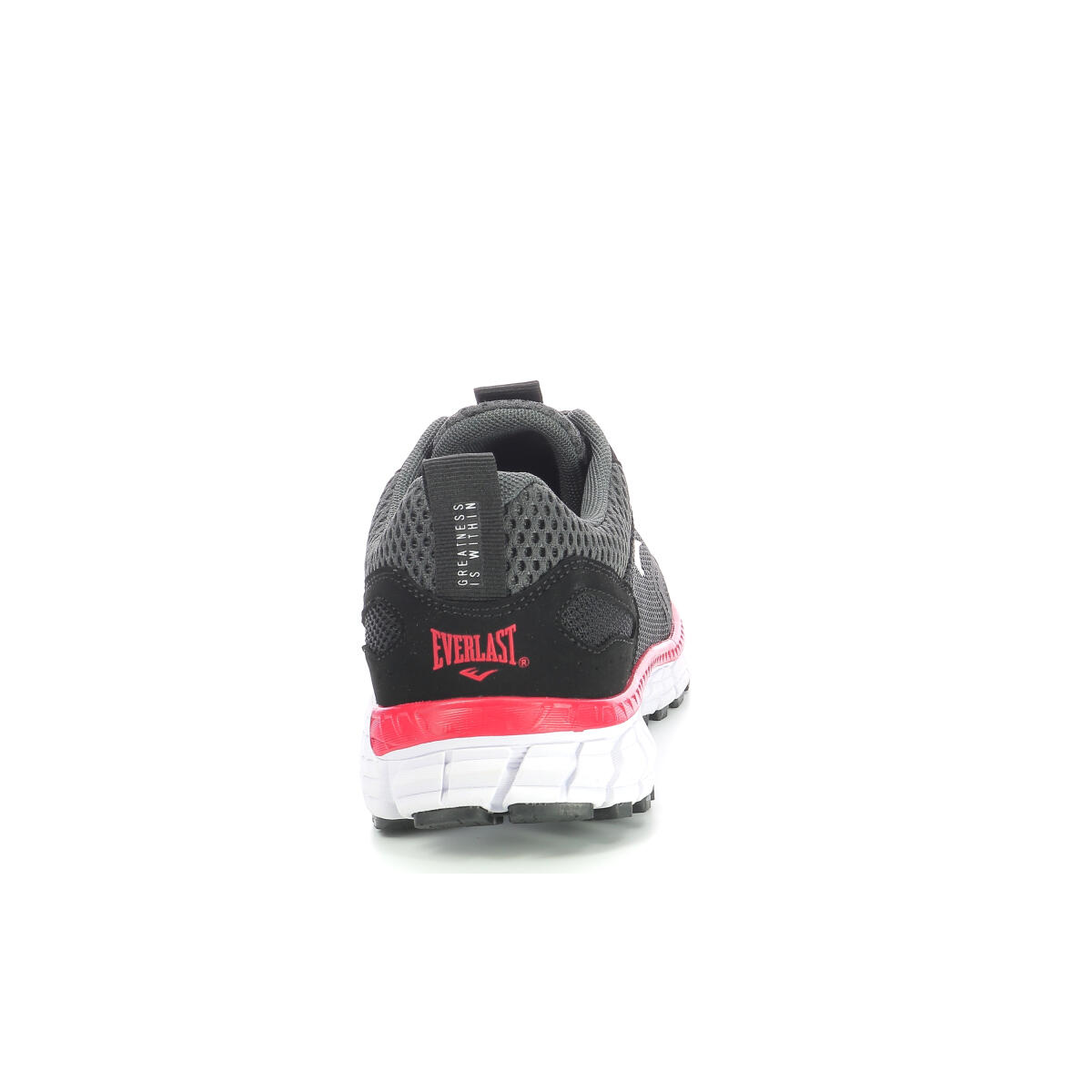 Zapatilla Calzado Deportivo para Hombre EVERLAST  Burpee Negro-Gris-Rojo 3/5