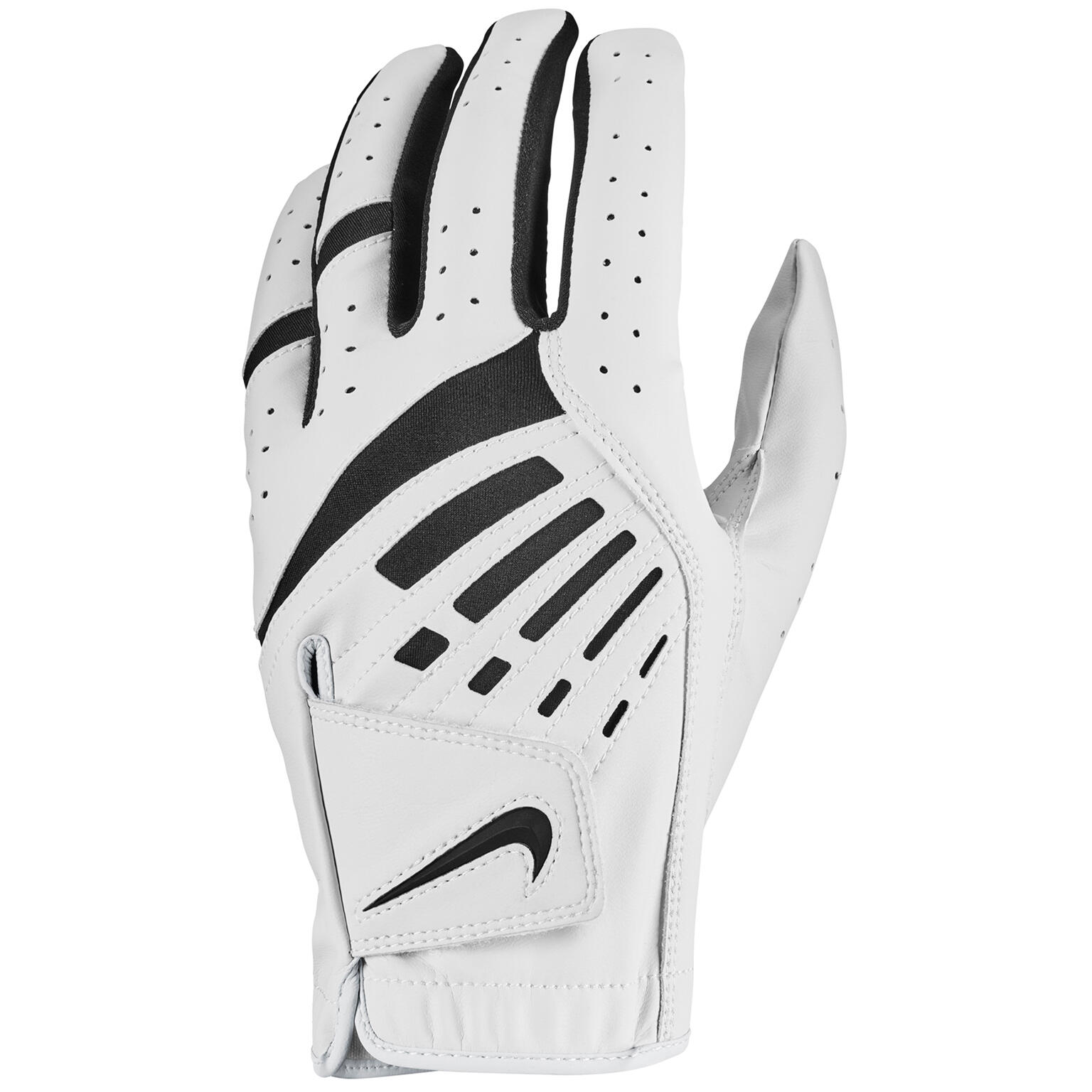 NIKE NIKE GOLF GLOVE MENS WHITE DURA FEEL (LEFT HAND) M-L