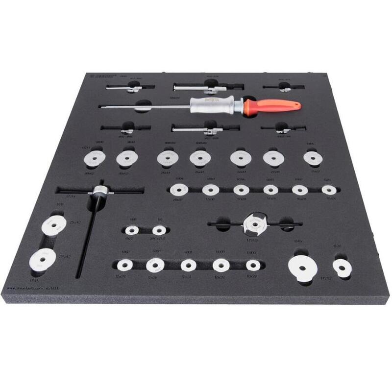 Boîte à outils pour l'entretien des roulements - red - 560 x 570 x 40 mm / 32